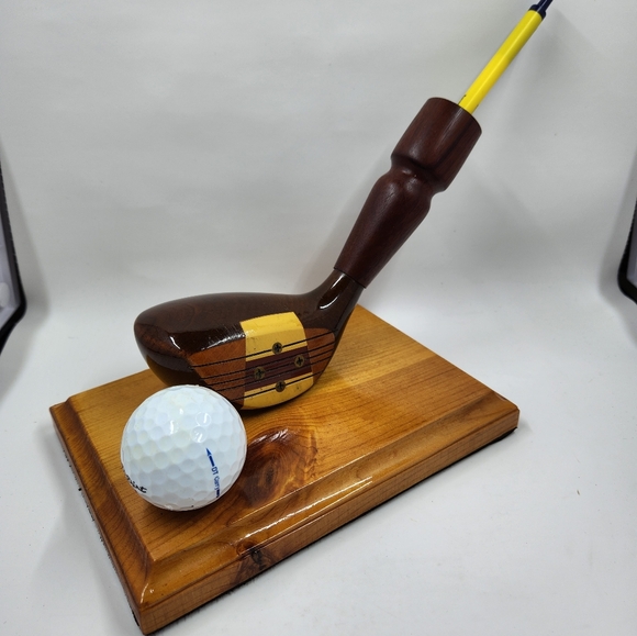 Unique Vintage Golf Club And Titleist Ball Pen Holder Business Office Home - Picture 11 of 13